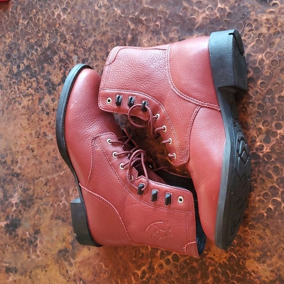 Ariat Heritage Lacer Boot Sz. 5.5 Combat Lace Up Ankle Western Cowboy Casual - Picture 3 of 10